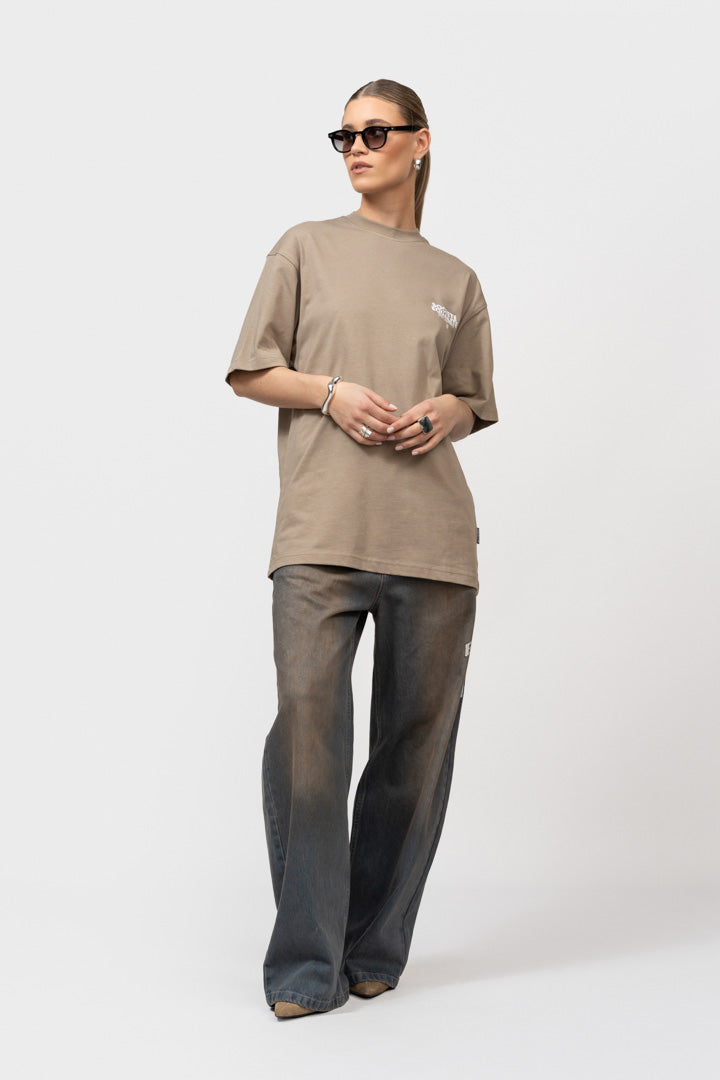 SOCIETÉ 2.0 OVERSIZED TEE | TAUPE