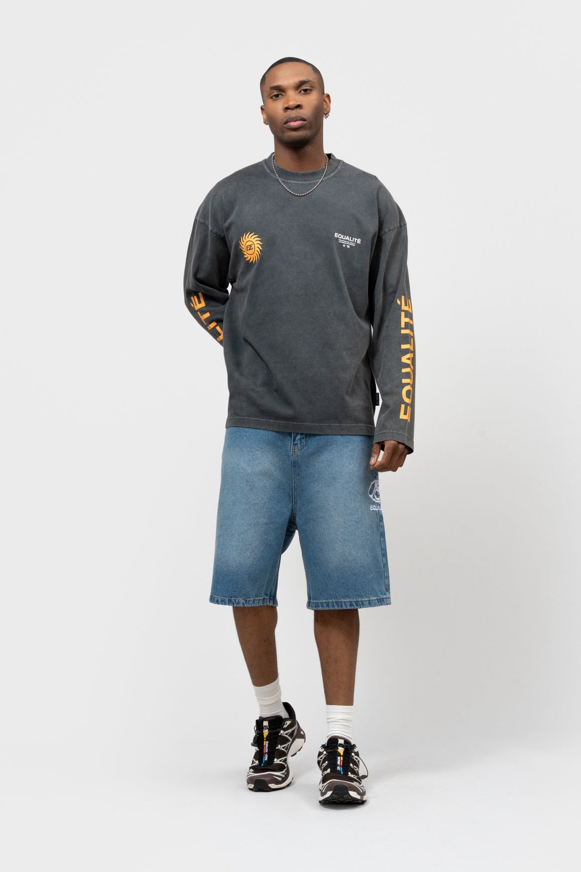 SUNNY OVERSIZED LONGSLEEVE TEE | WASHED GREY