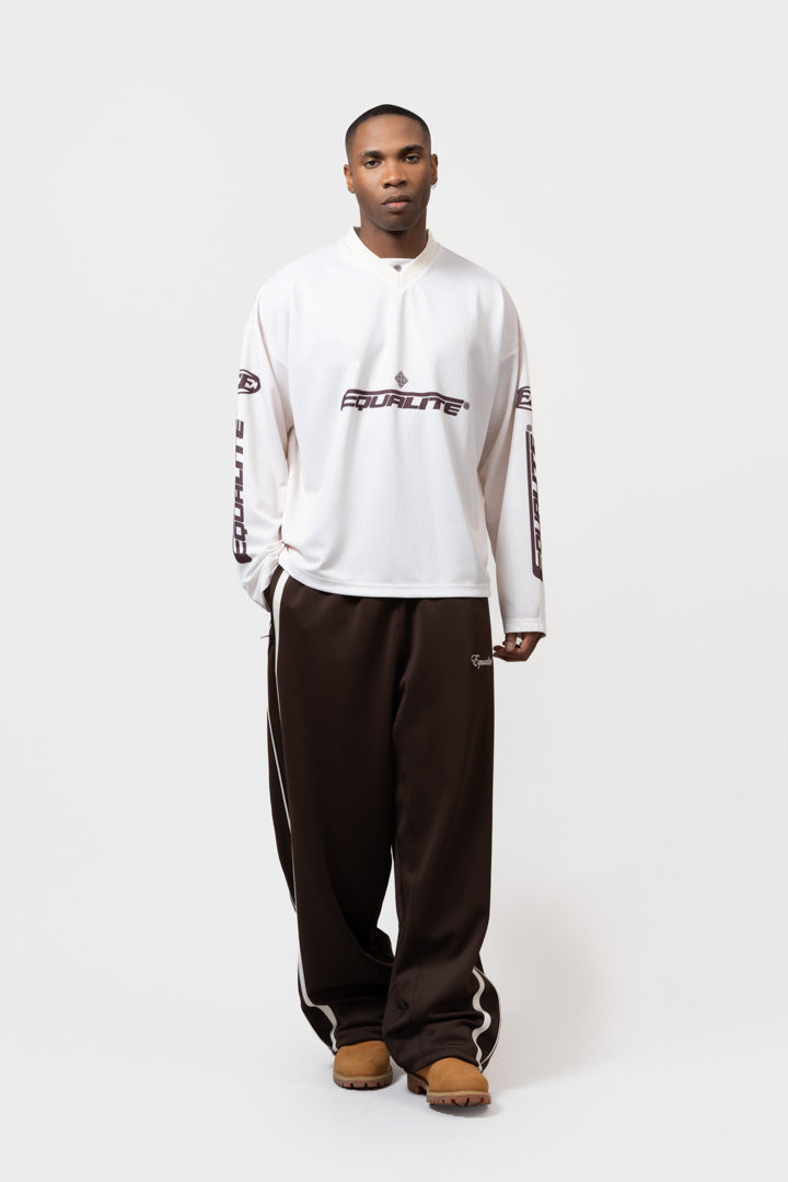 ARENA LONGSLEEVE JERSEY | OFF-WHITE & BROWN