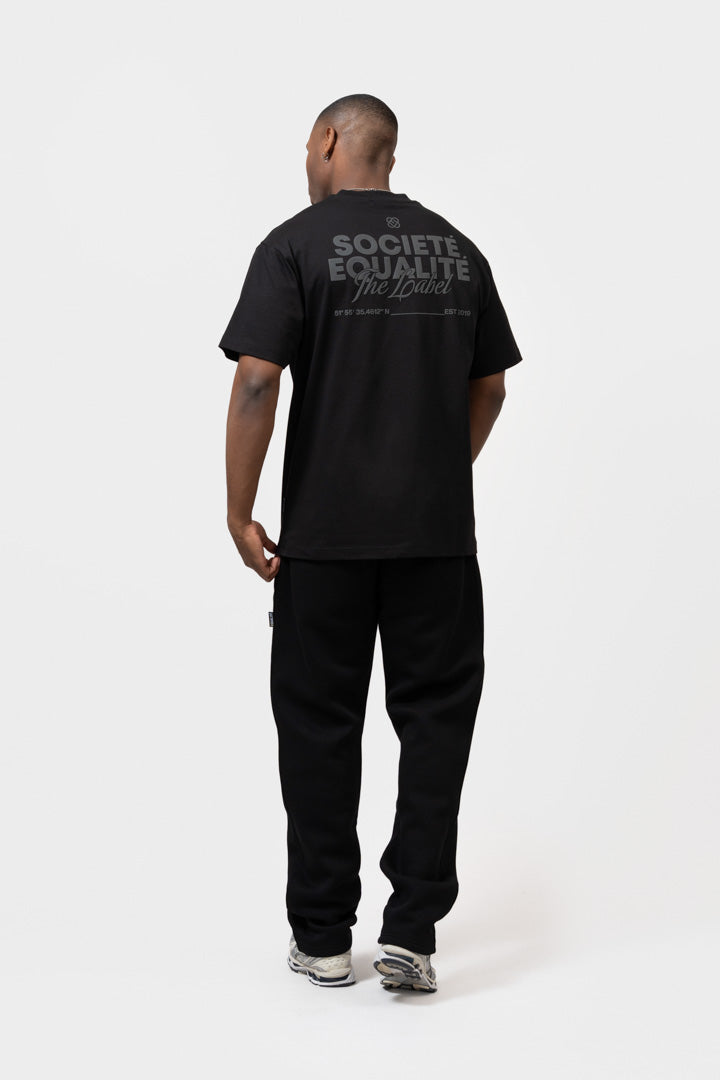 SOCIETÉ 2.0 OVERSIZED TEE | BLACK & BLACK