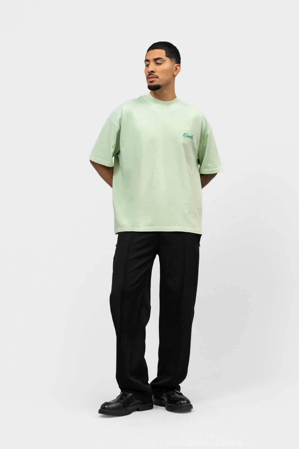 YUKI BOXY TEE | SOFT LIGHT GREEN