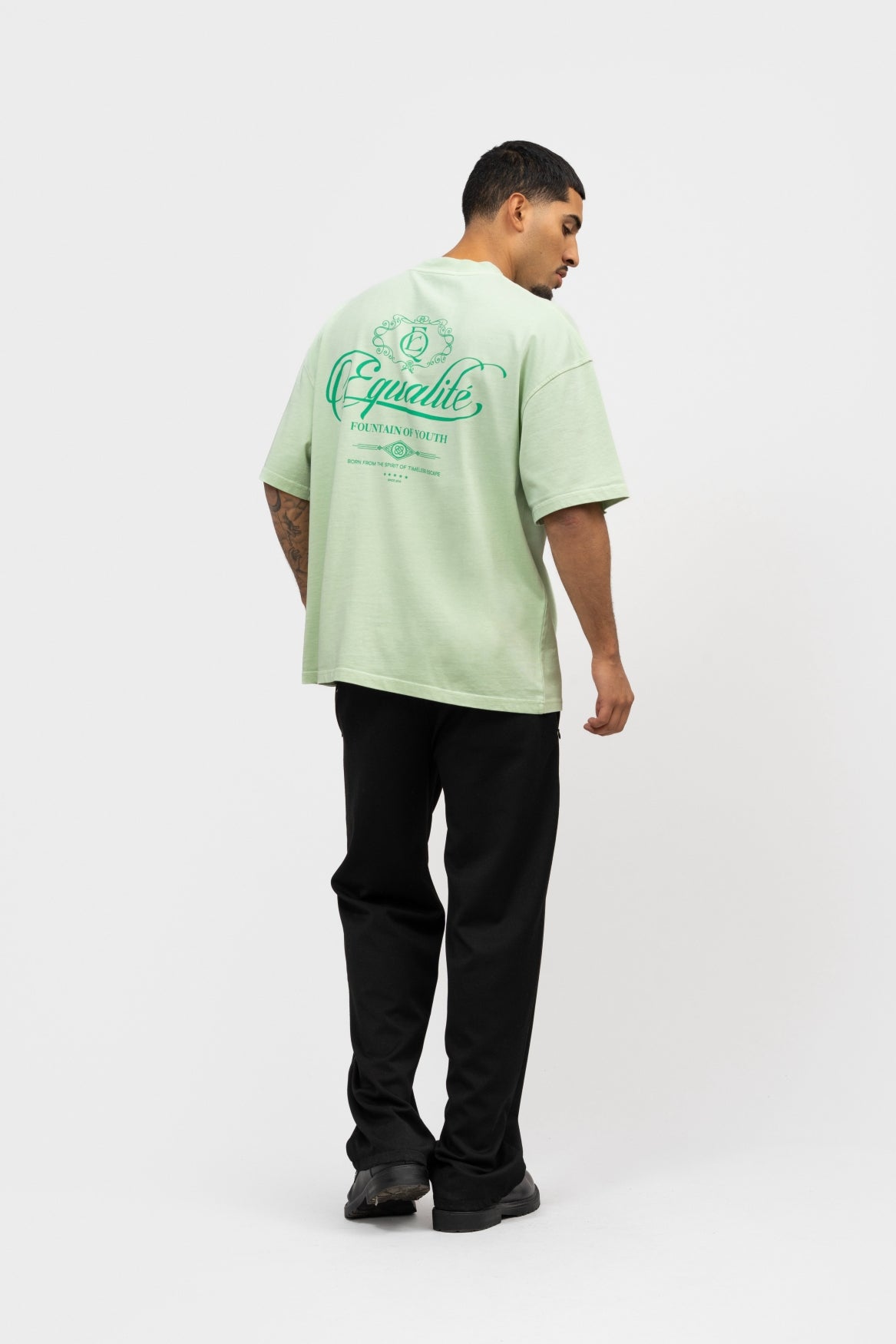 YUKI BOXY TEE | SOFT LIGHT GREEN