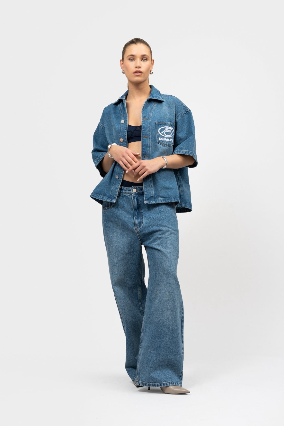 ARID LOOSE JEANS | BLUE
