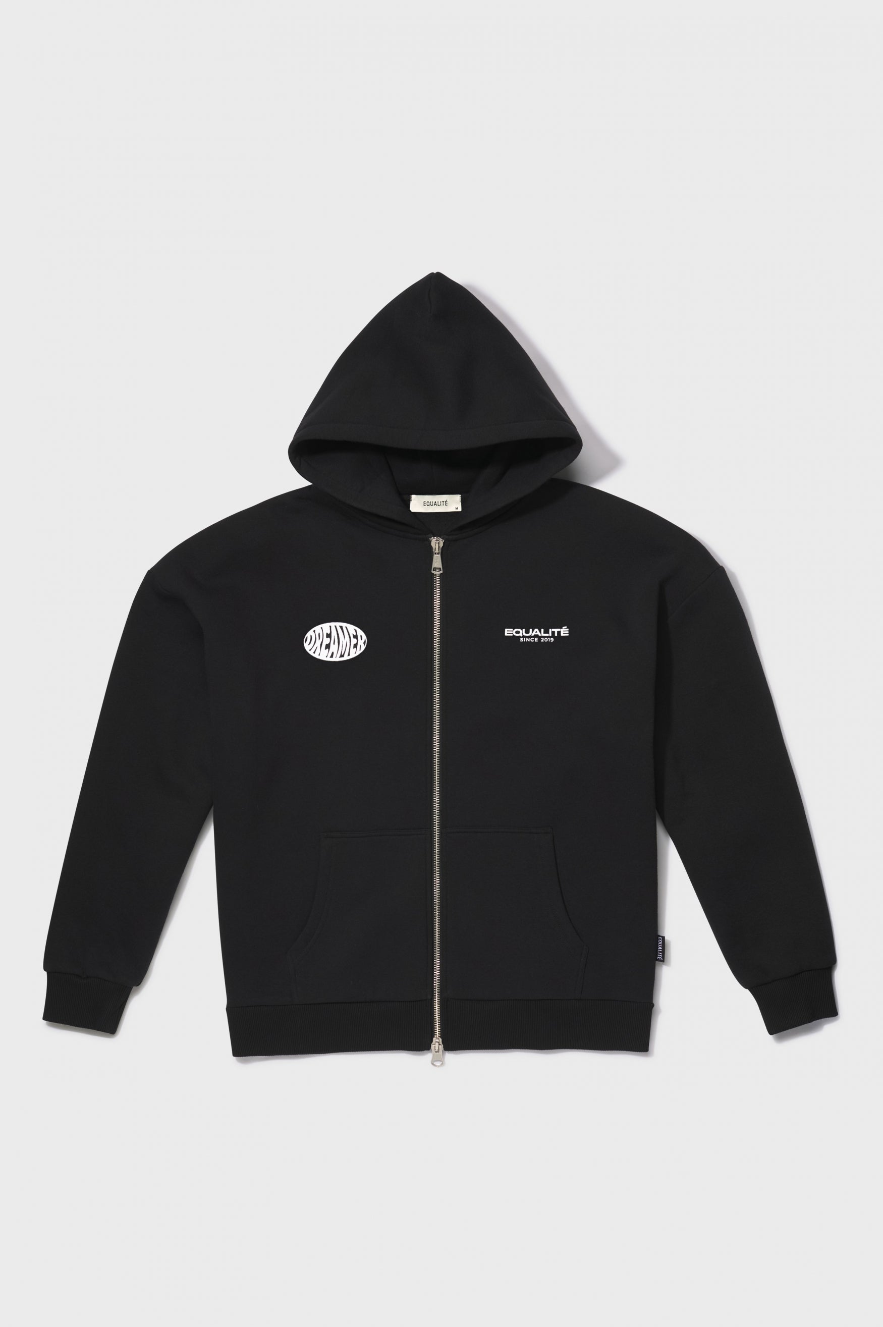 DREAMER OVERSIZED FULL ZIP HOODIE | BLACK