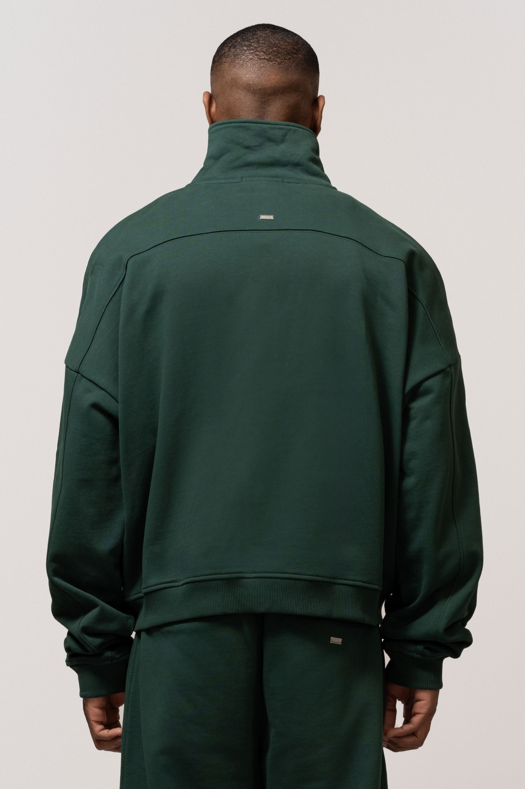 ASTON OVERSIZED SWEAT JACKET | GREEN