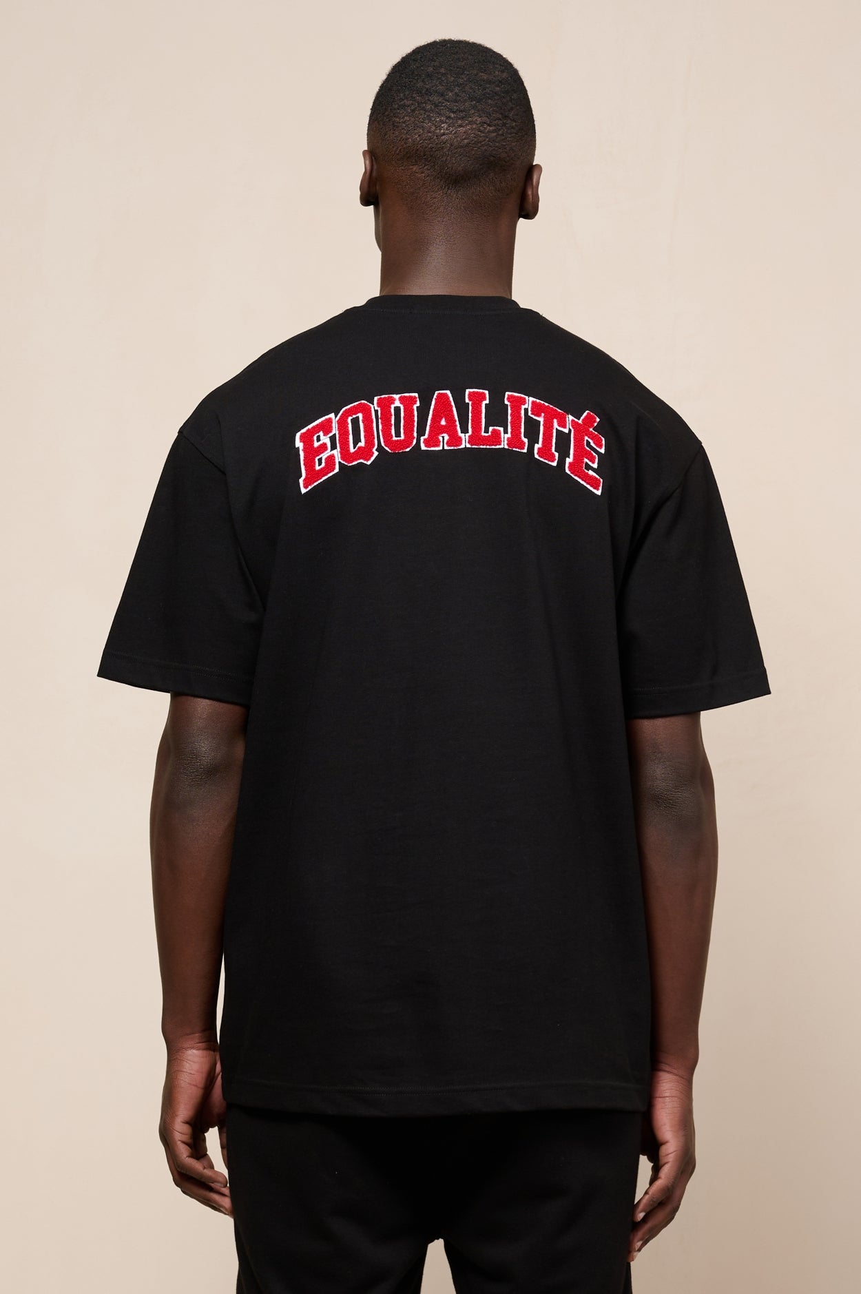 ZION OVERSIZED TEE | BLACK & RED