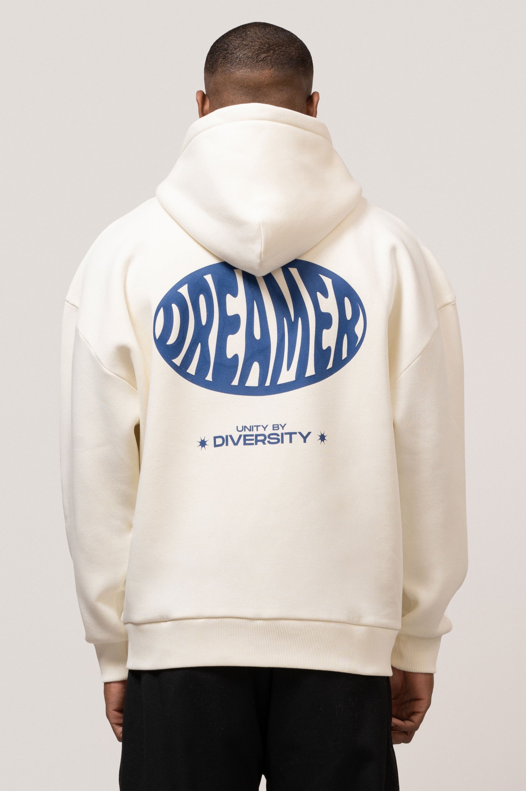 DREAMER OVERSIZED FULL ZIP HOODIE | OFF-WHITE