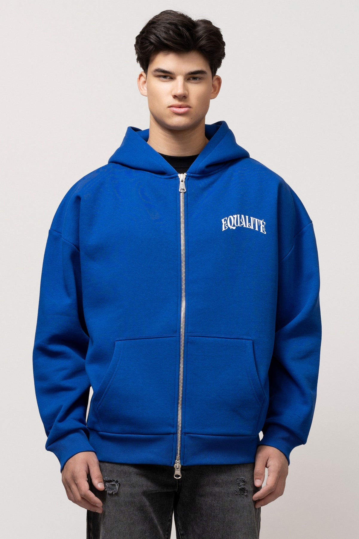Miracle Oversized Full Zip Hoodie Blue - Equalité