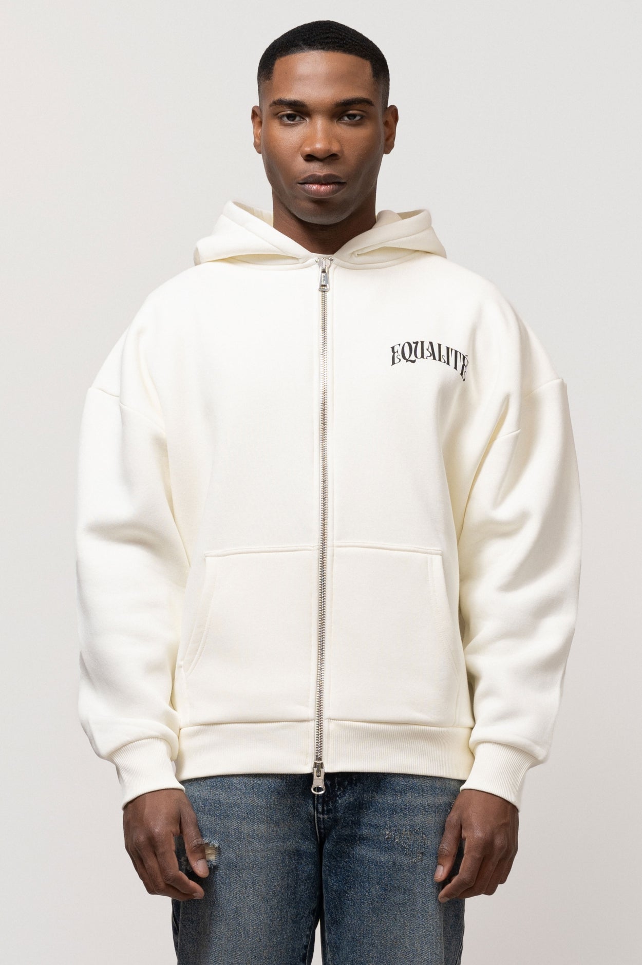 Off white 2025 full zip hoodie