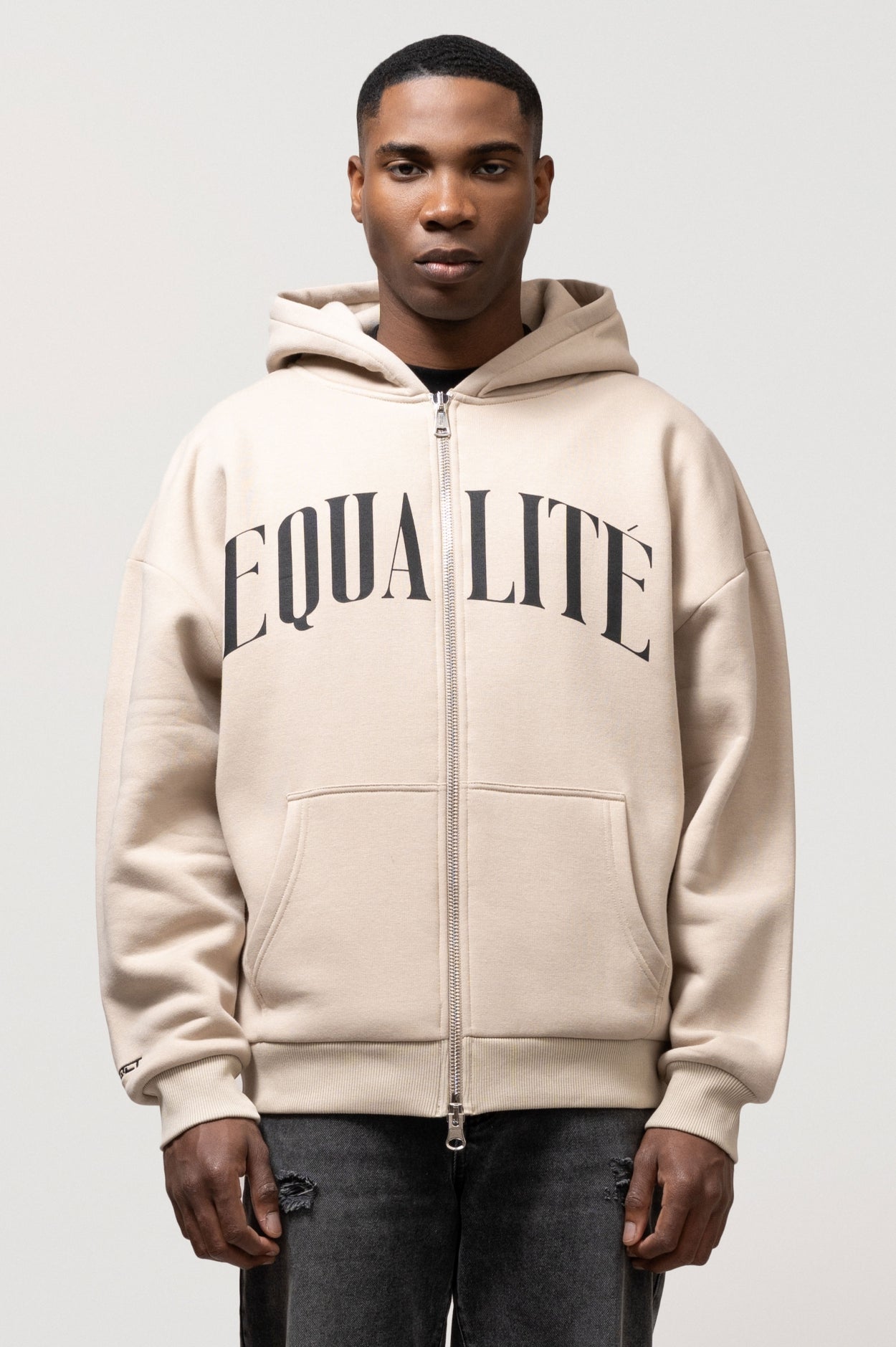 Oversized full zip clearance hoodie