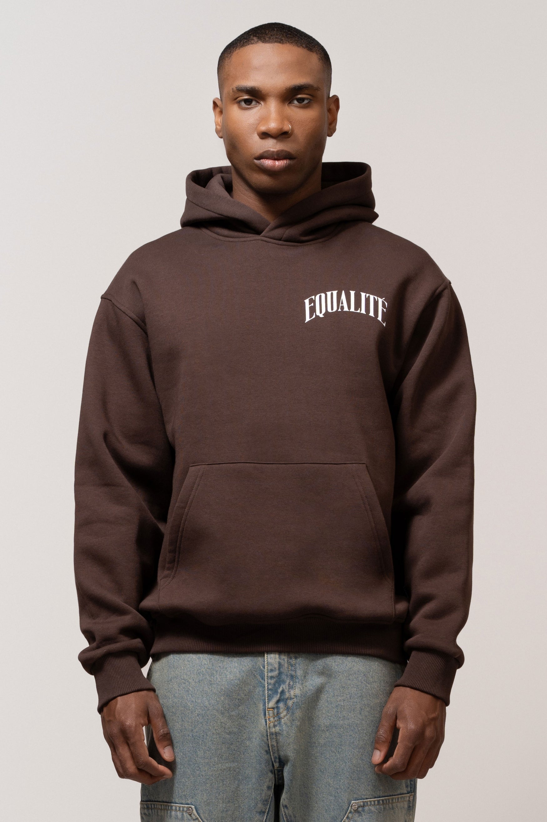 OLIVER OVERSIZED HOODIE BROWN Equalite