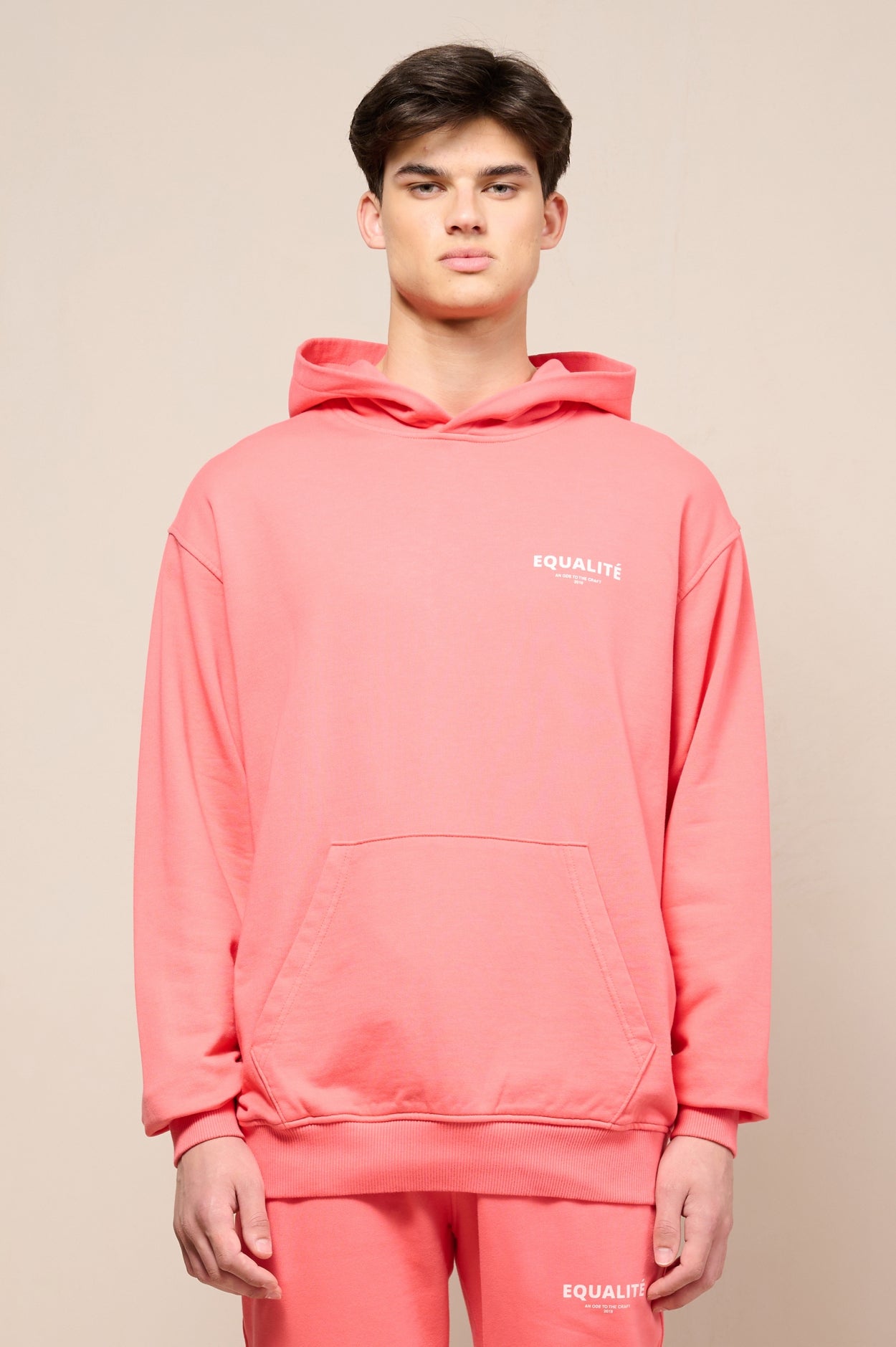 PIERE OVERSIZED HOODIE | WASHED CORAL