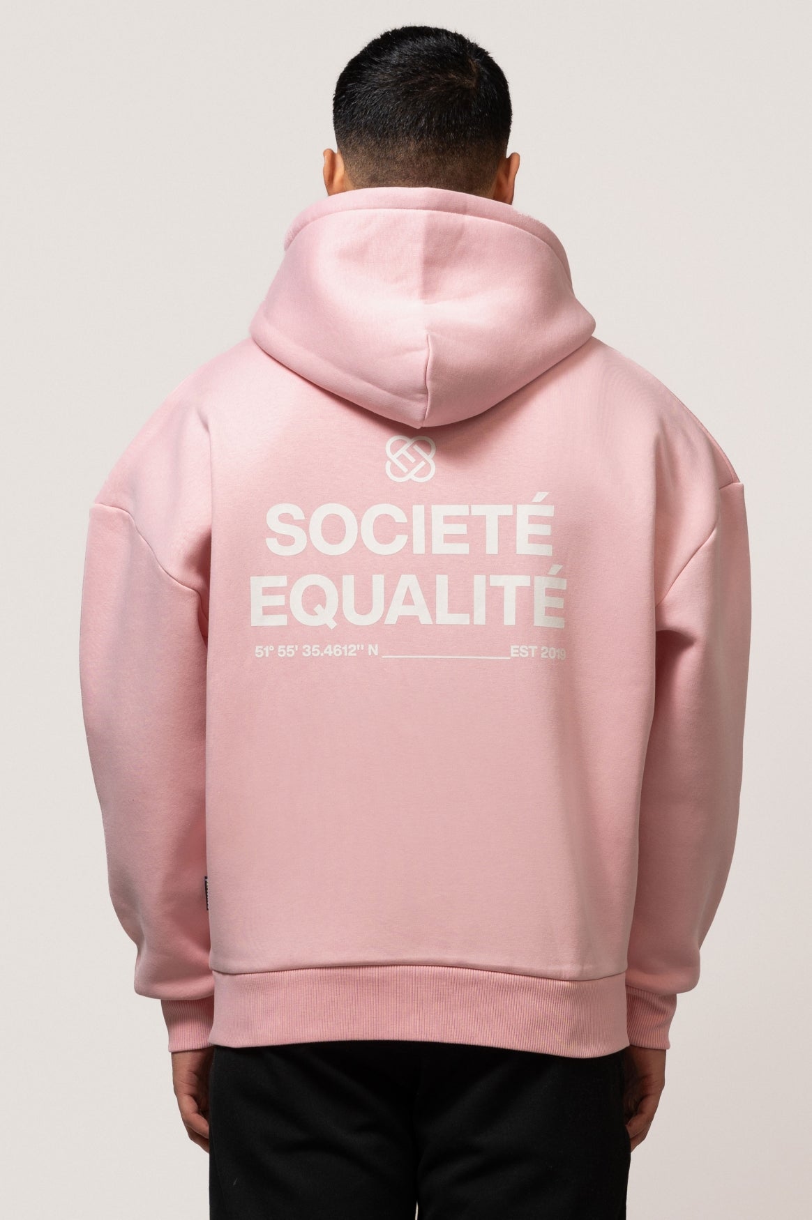 SOCIETÉ OVERSIZED FULL ZIP HOODIE | PINK