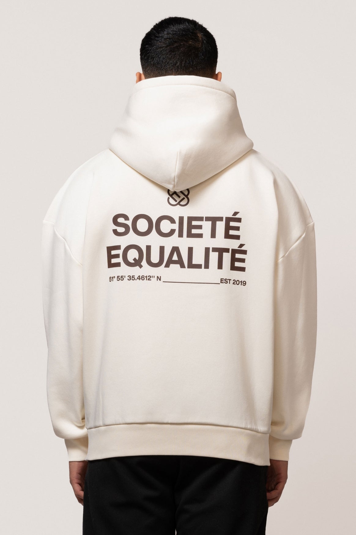 SOCIETÉ OVERSIZED FULL ZIP HOODIE | OFF-WHITE