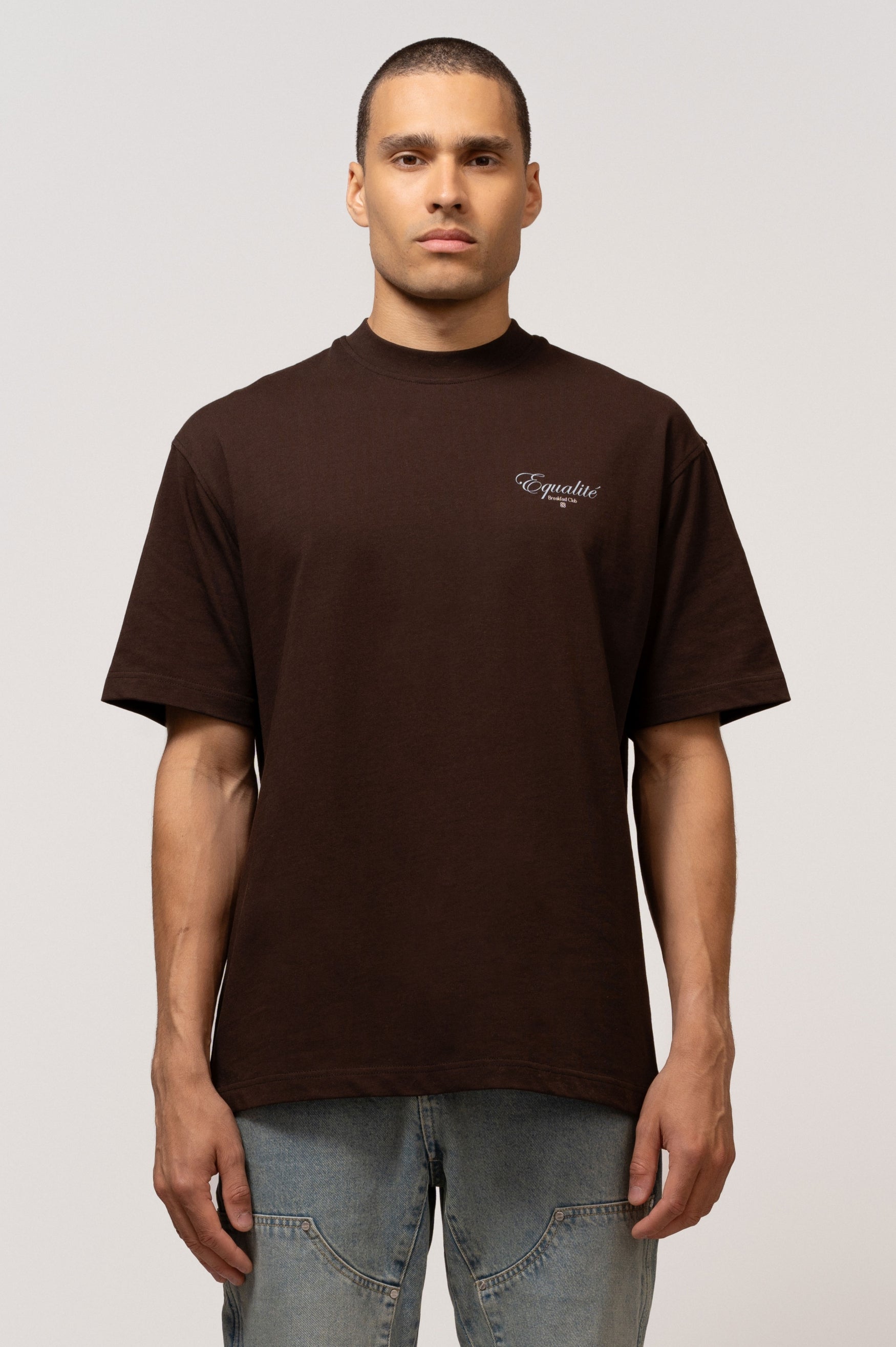 THE BREAKFAST OVERSIZED TEE | BROWN