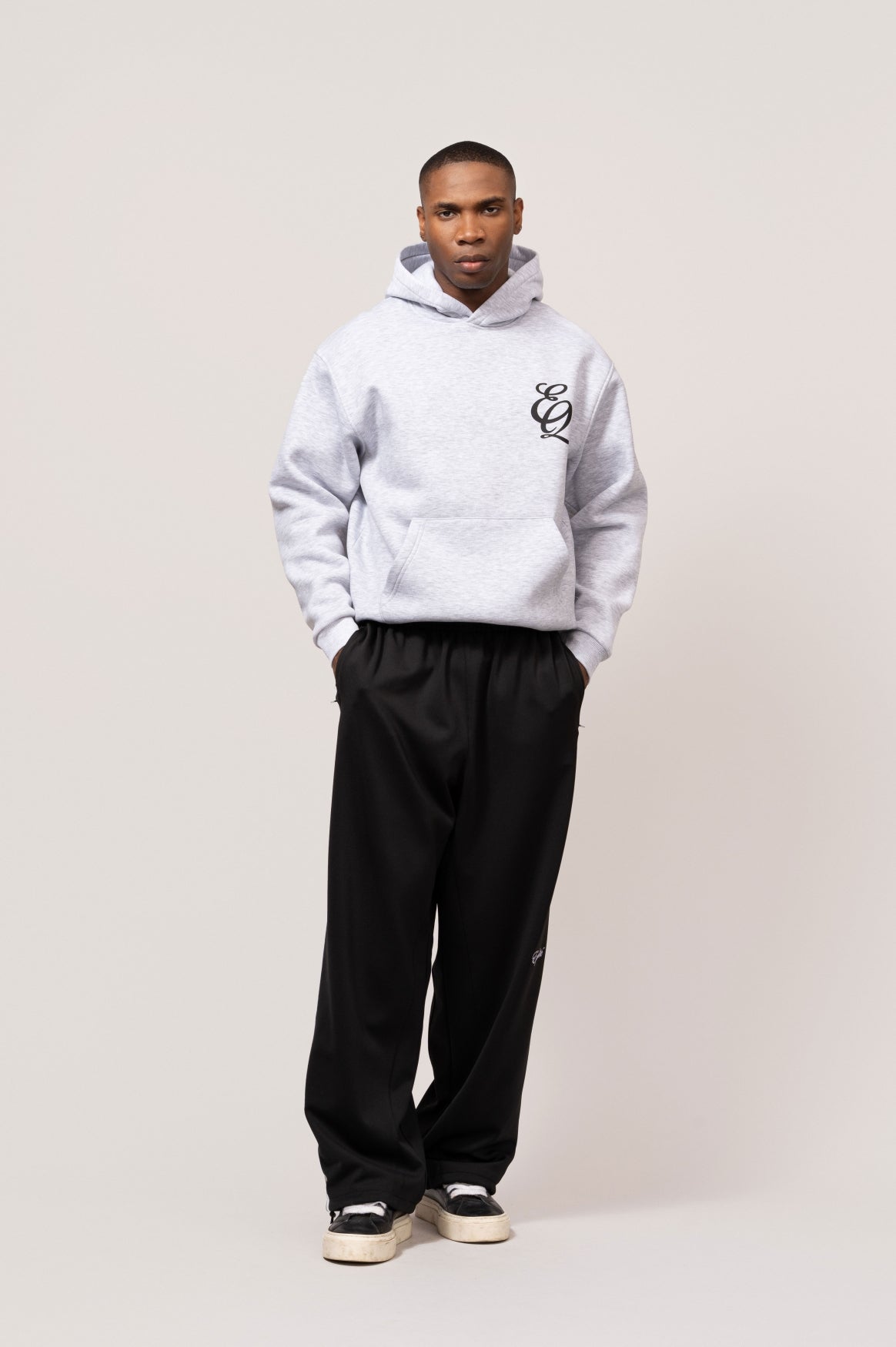 EQ OVERSIZED HOODIE | MELANGE GREY