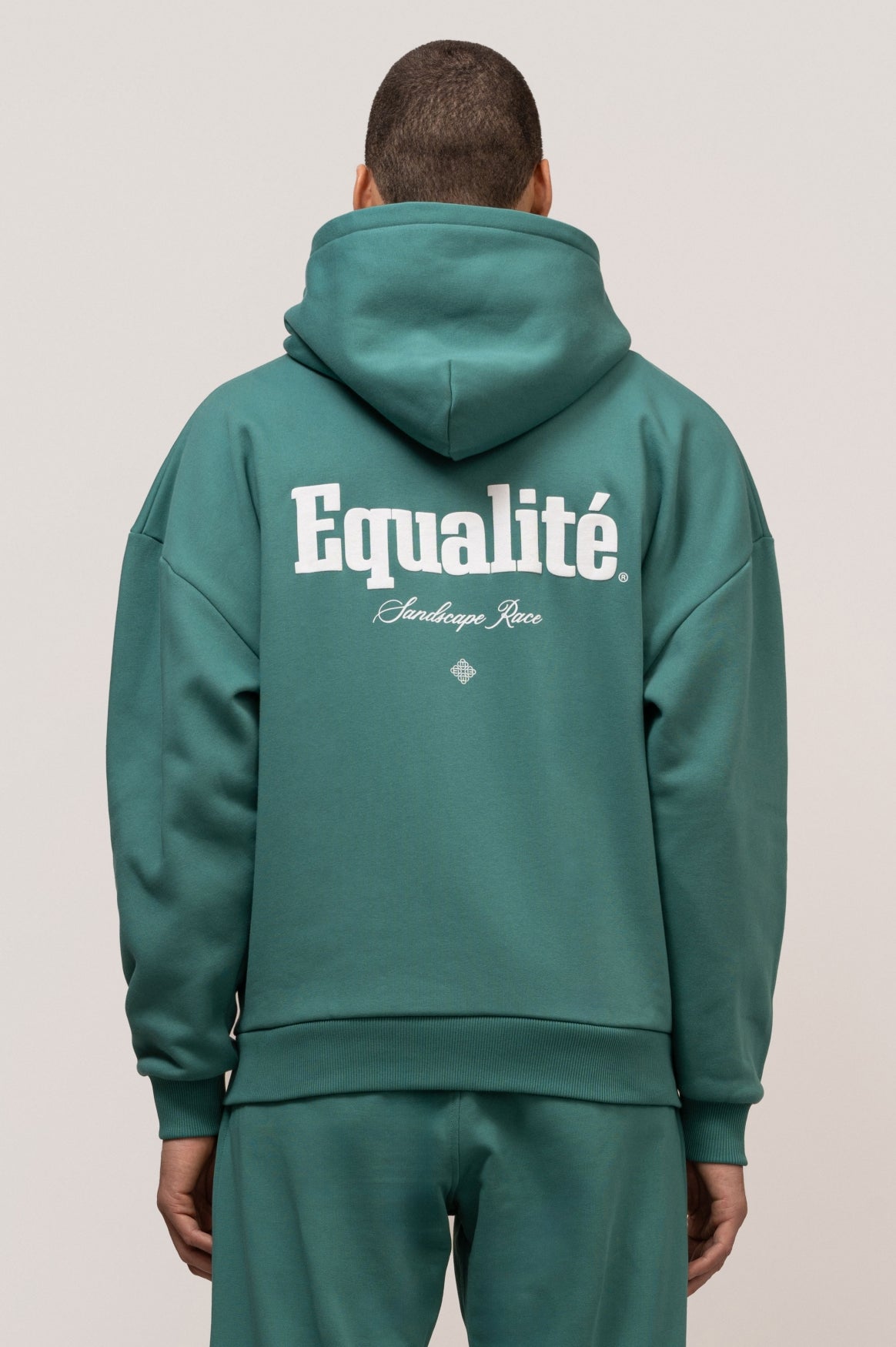 MIRAGE OVERSIZED FULL ZIP HOODIE | PETROL GREEN