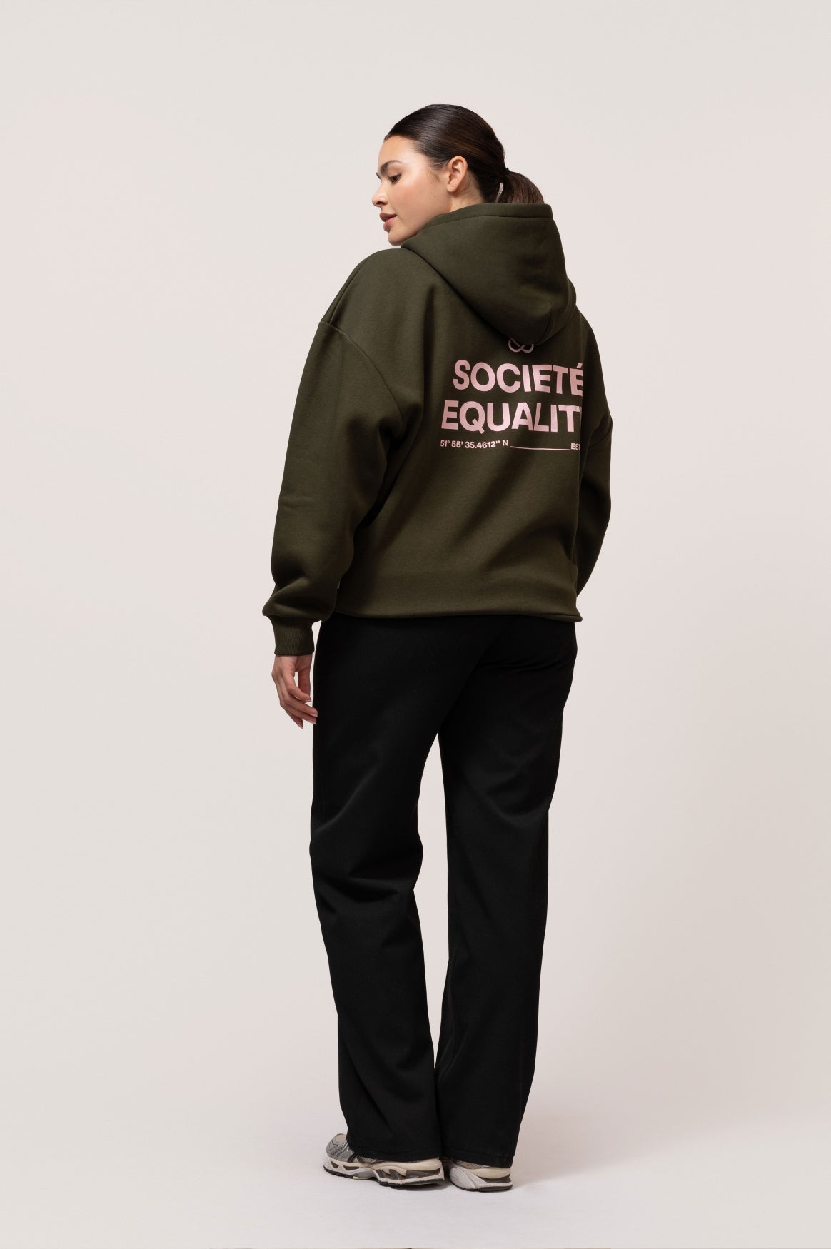 SOCIETÉ OVERSIZED FULL ZIP HOODIE | ARMY