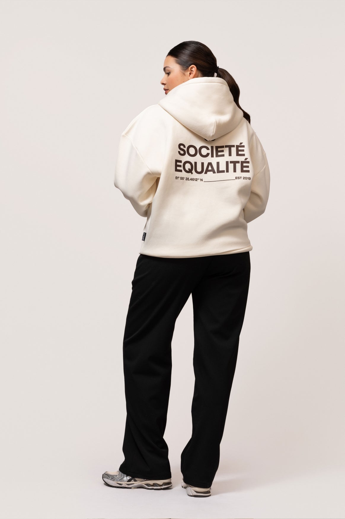 SOCIETÉ OVERSIZED FULL ZIP HOODIE | OFF-WHITE