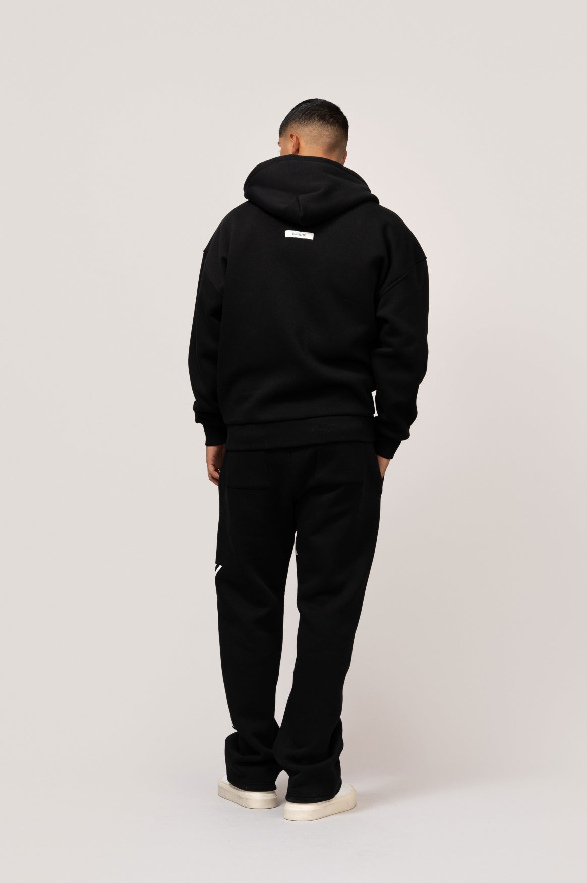 VARSITY FULL ZIP HOODIE | BLACK