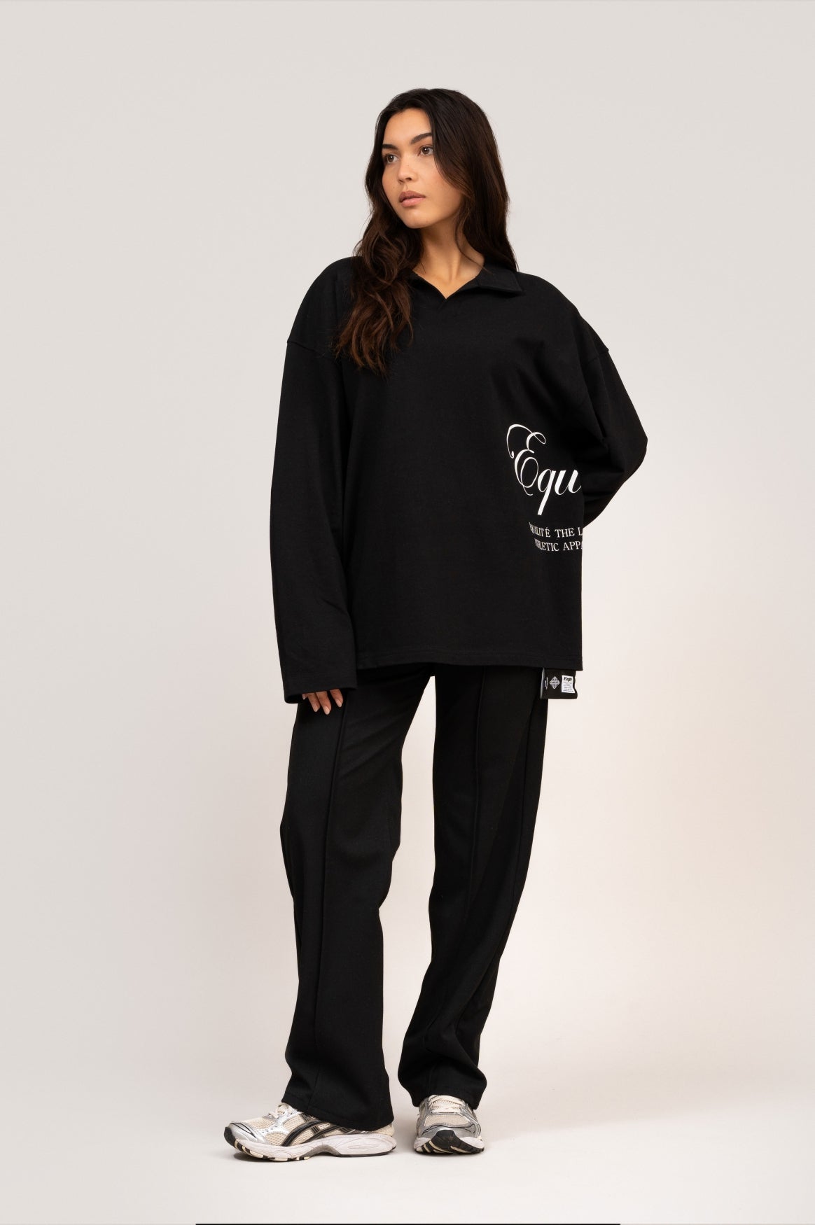 TEUN LONGSLEEVE POLO | BLACK