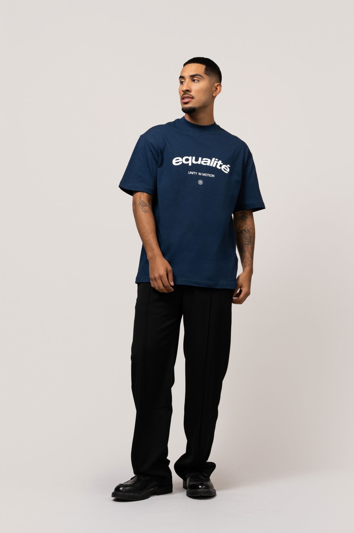 CELESTE BOXY TEE | NAVY