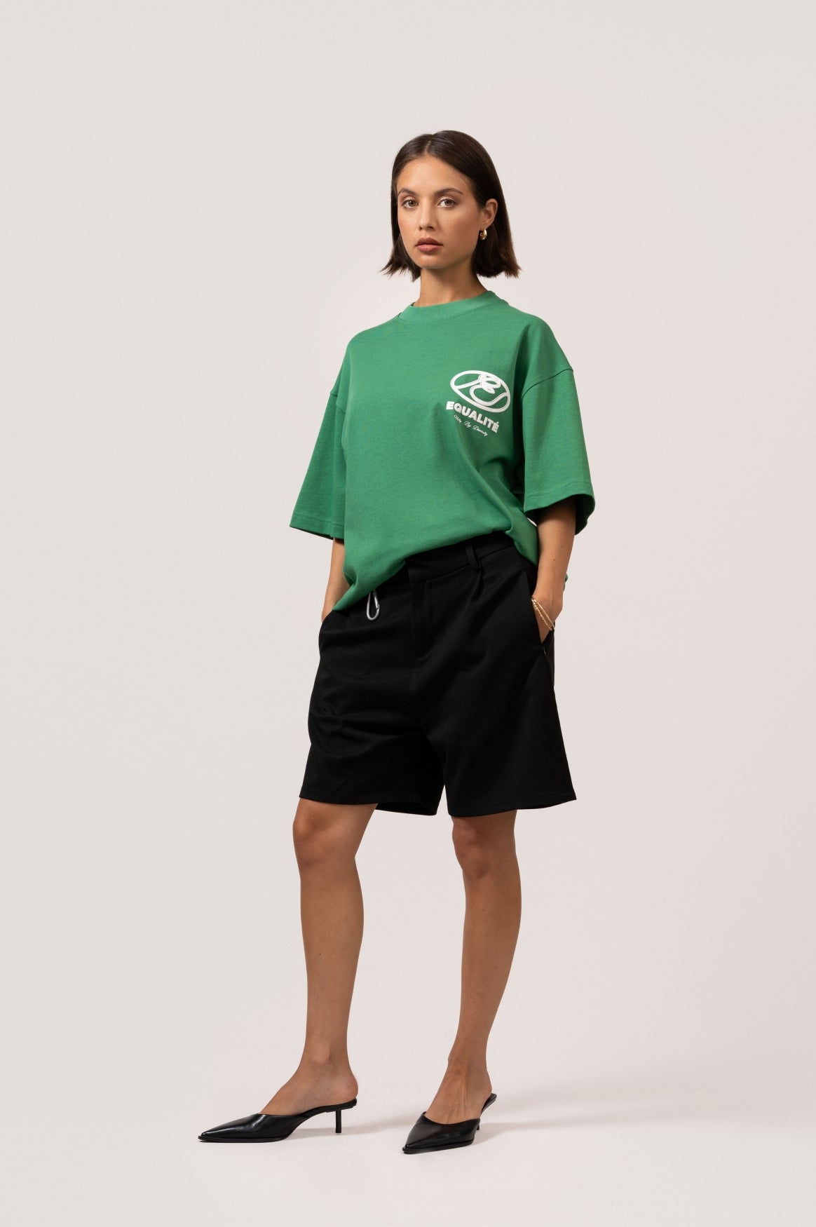 ARID OVERSIZED TEE | FOREST GREEN
