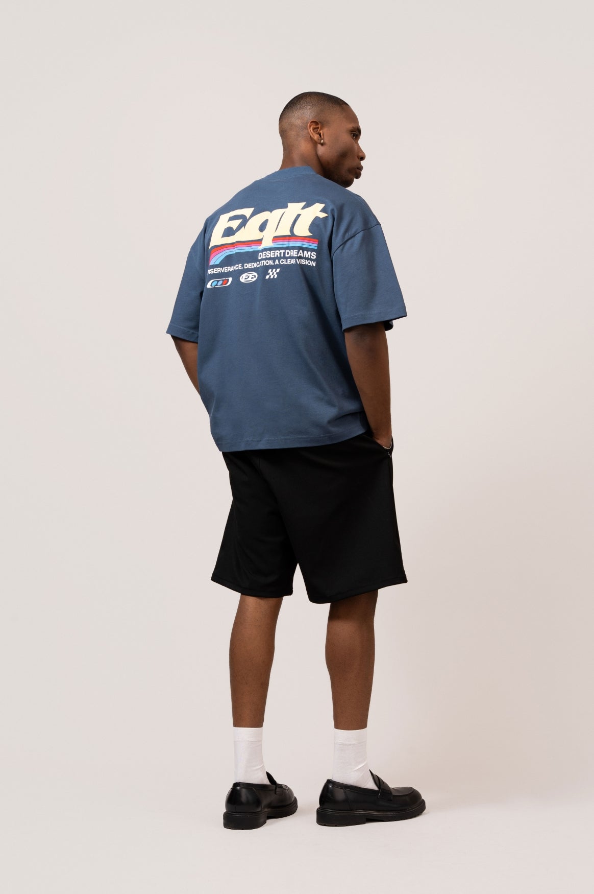 DESERT BOXY TEE | NAVY