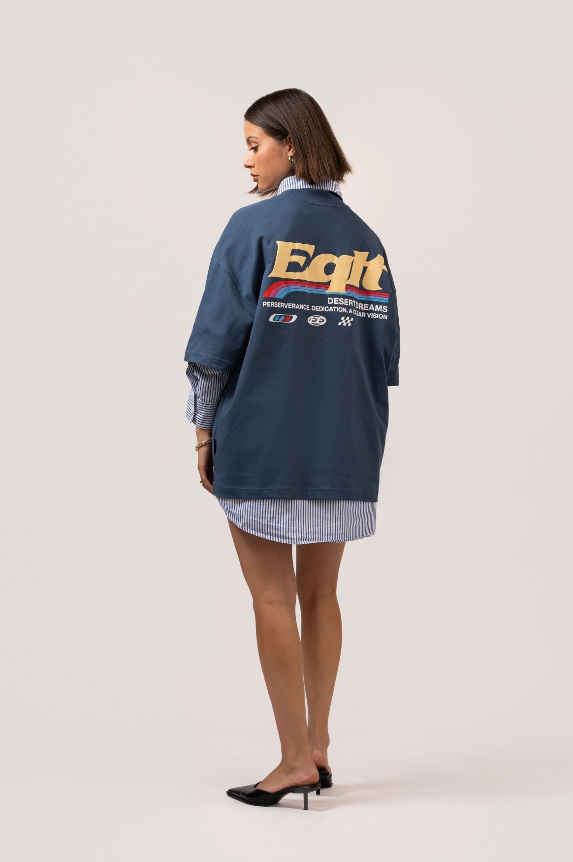 DESERT BOXY TEE | NAVY