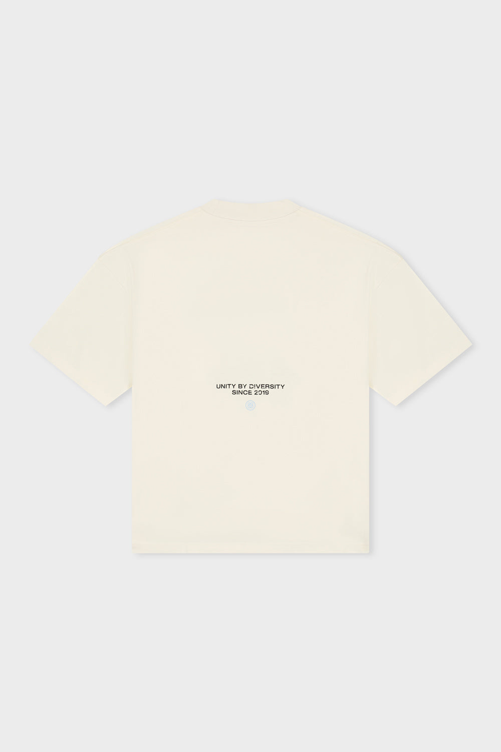 ELAN BOXY TEE | OFF-WHITE & LIGHT BLUE