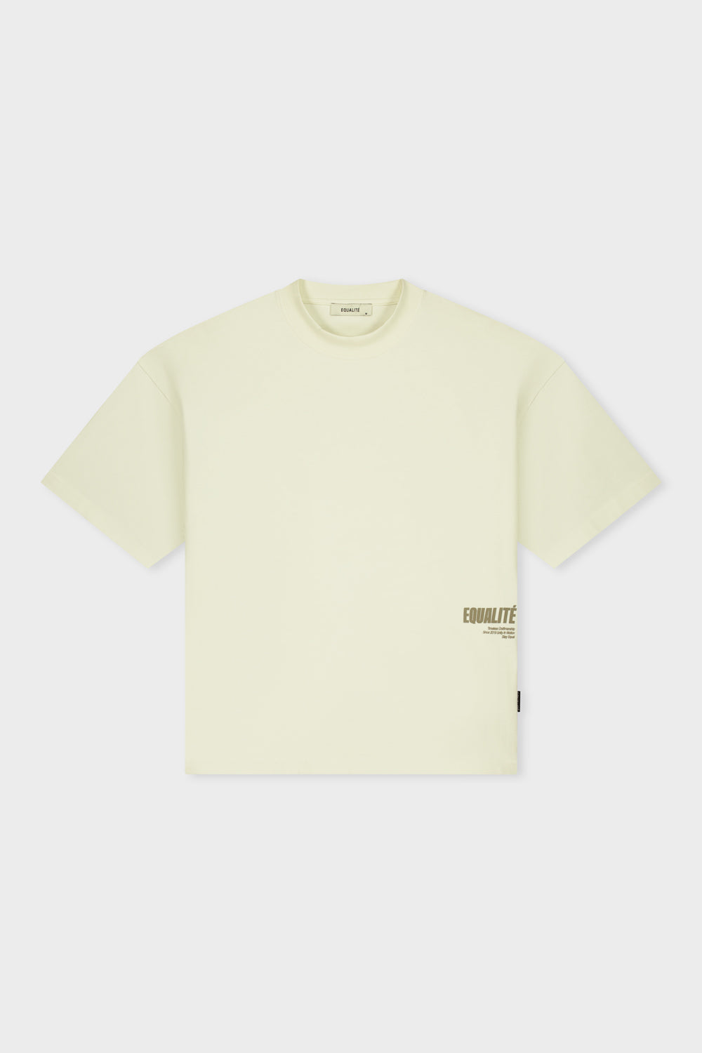 ELIA BOXY TEE | OFF-WHITE & TAUPE