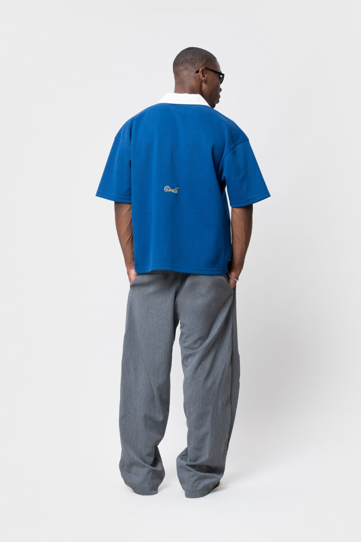 FRANCE OVERSIZED JERSEY POLO | NAVY & WHITE