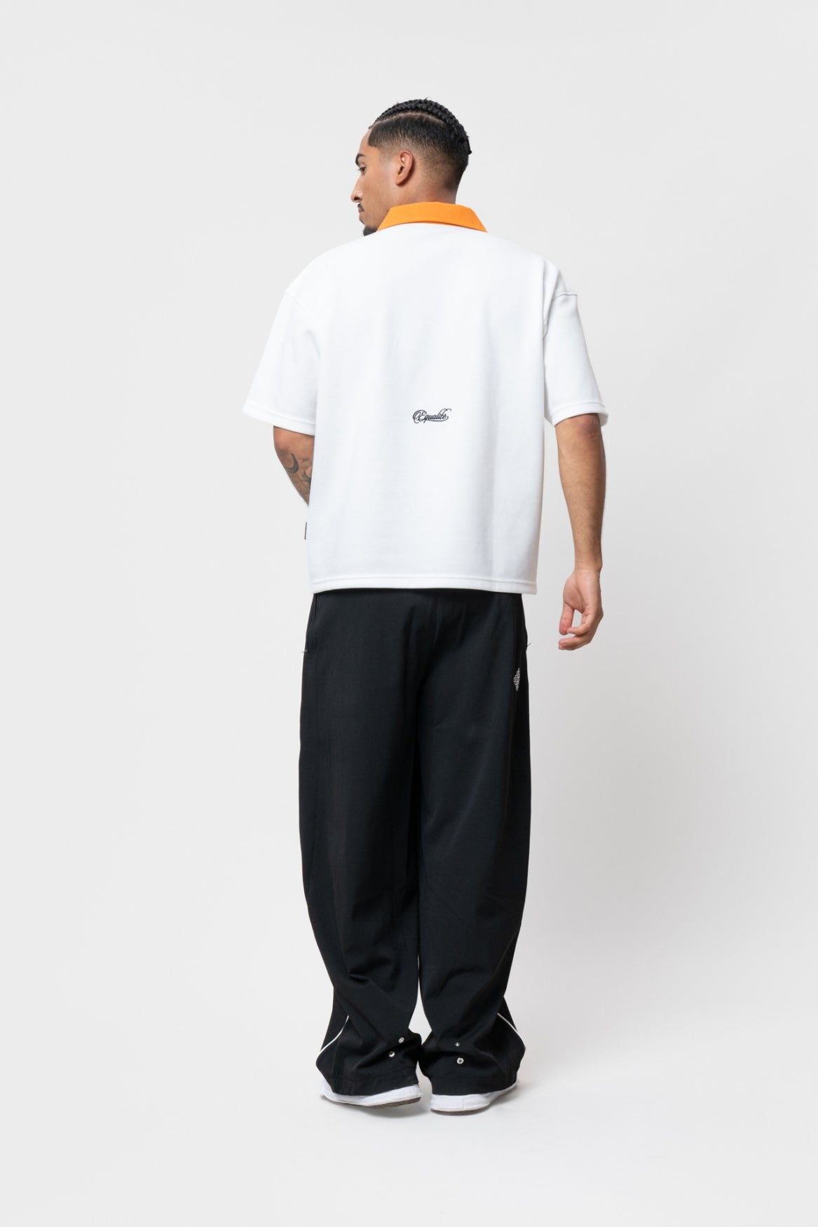 NETHERLANDS OVERSIZED JERSEY POLO | OFF-WHITE & ORANGE