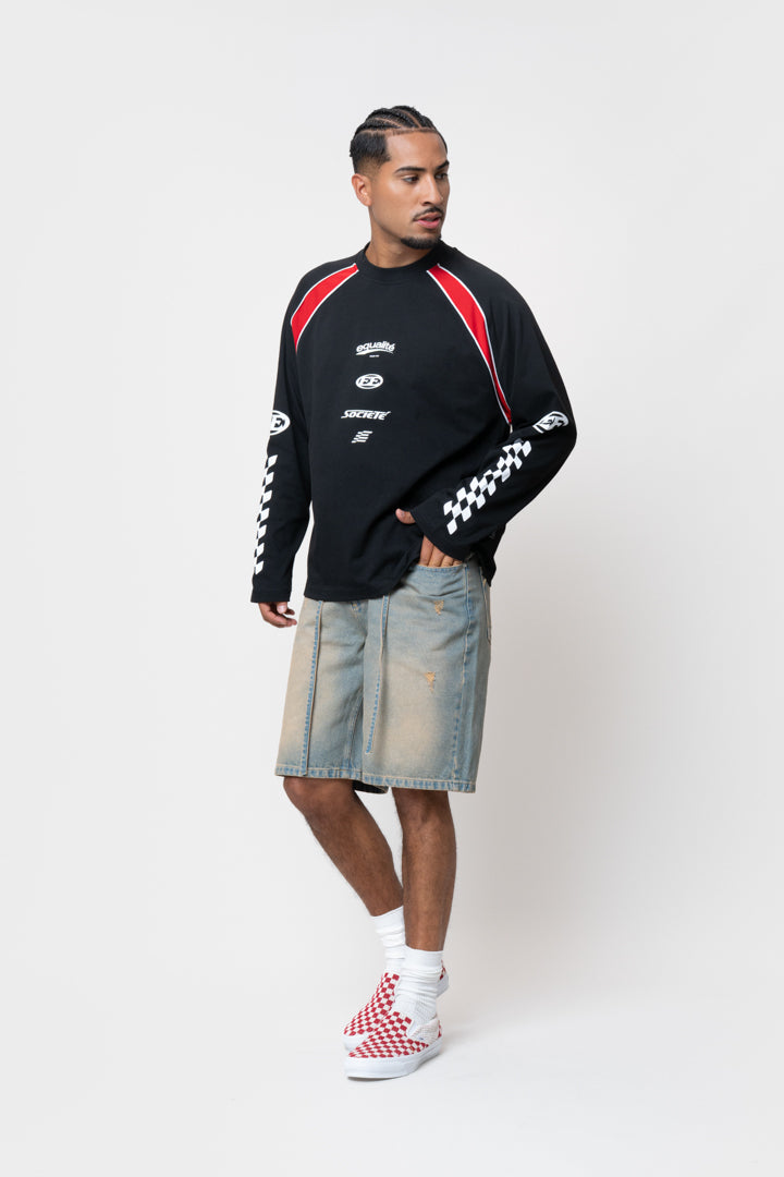 LAP LONGSLEEVE TEE | BLACK
