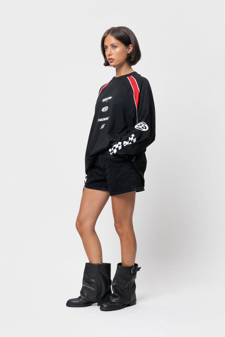 LAP LONGSLEEVE TEE | BLACK