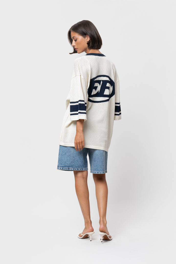 CHARLES KNIT JERSEY TEE | OFF-WHITE