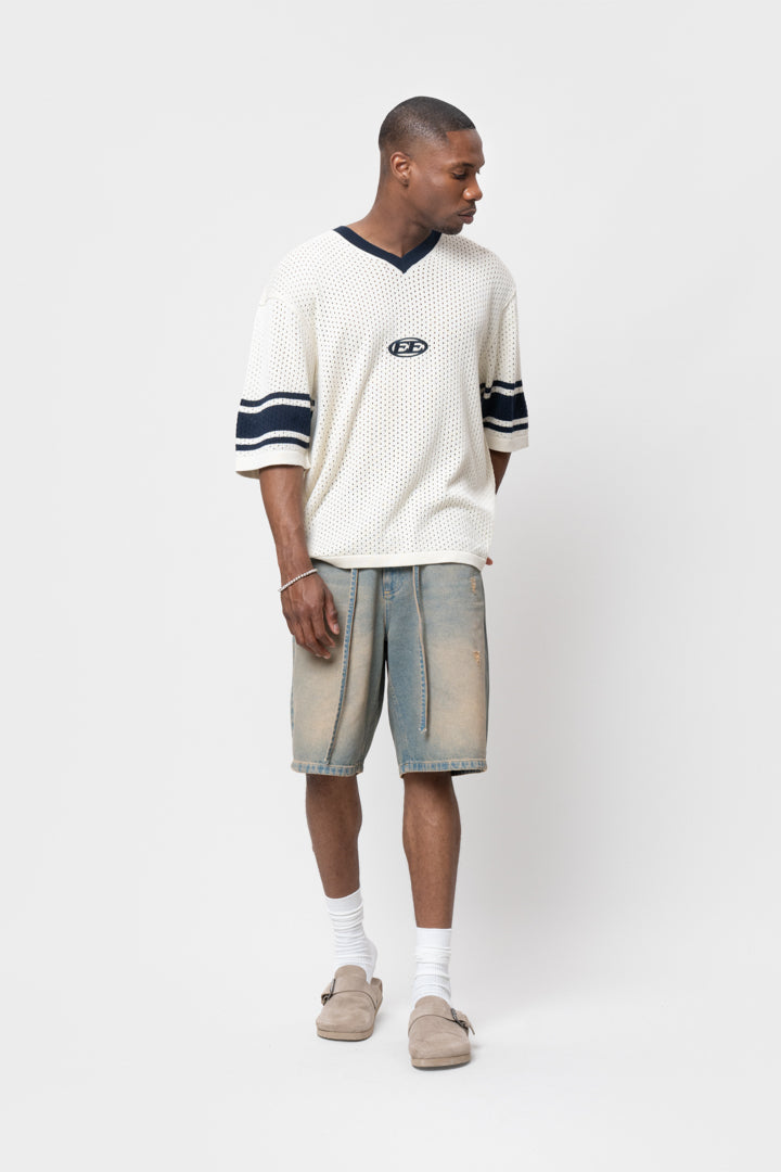 CHARLES KNIT JERSEY TEE | OFF-WHITE