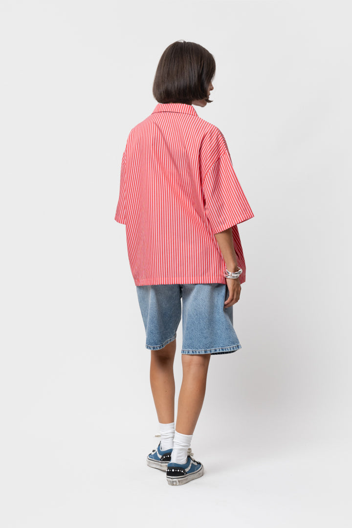 REMI BOXY SHIRT | RED