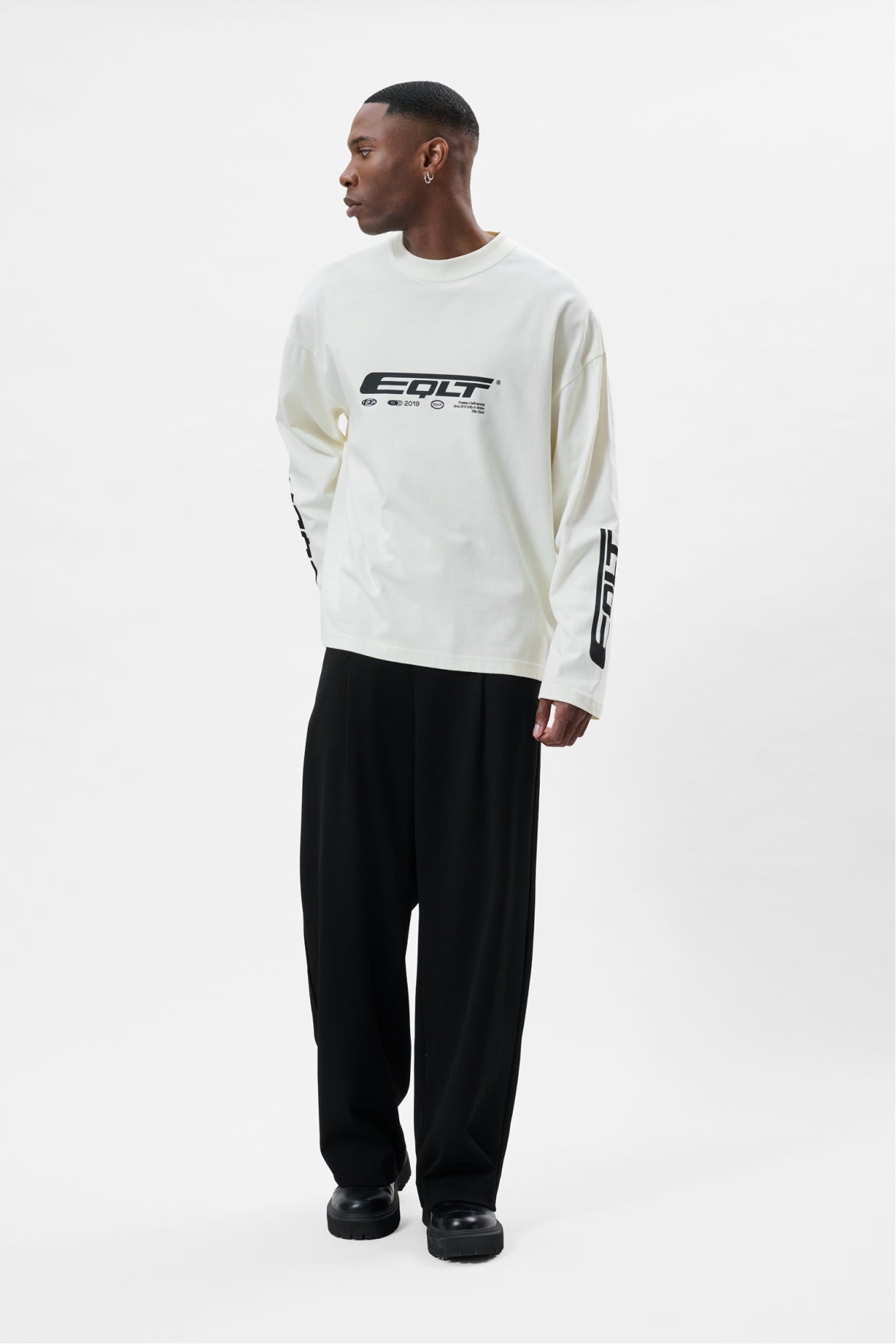 EQLT OVERSIZED LONGSLEEVE TEE | OFF-WHITE
