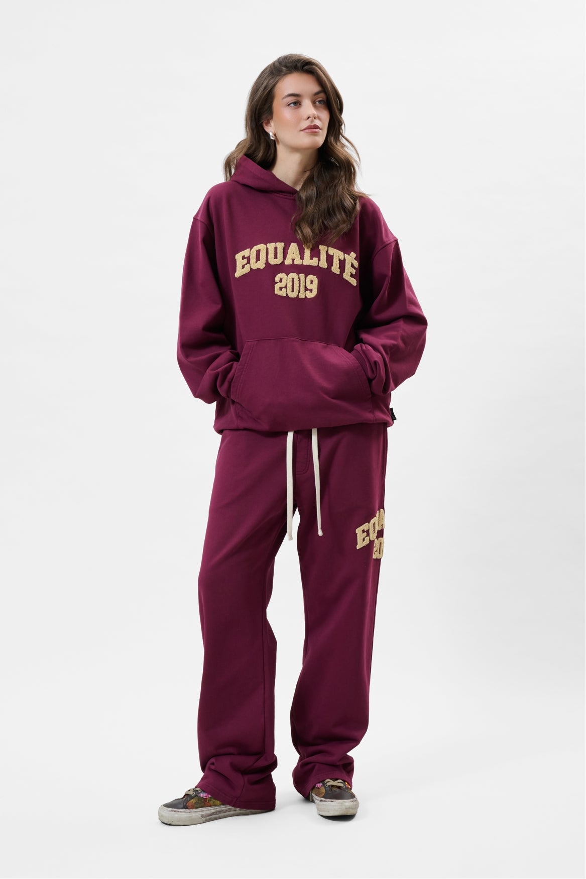 COLLECTIVE JOGGER PANTS | WASHED BURGUNDY