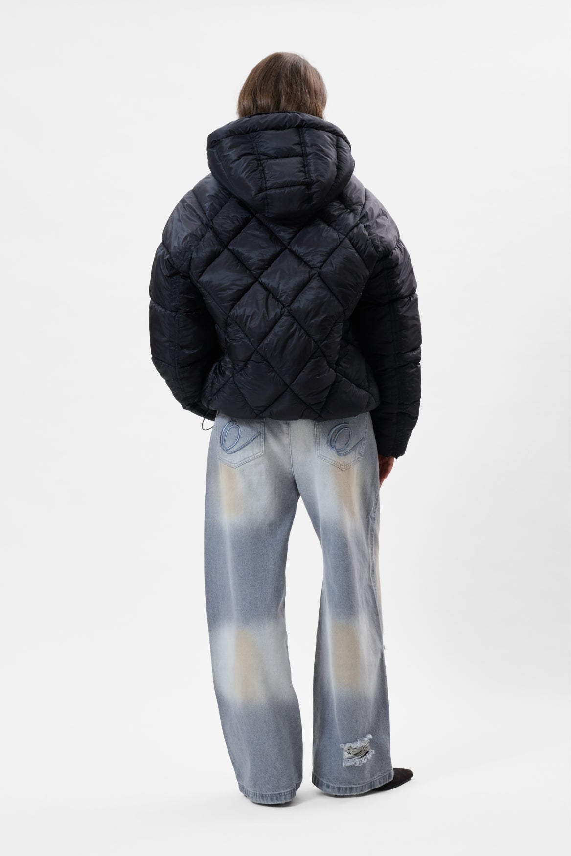 DIAMOND PUFFER JACKET | BLACK