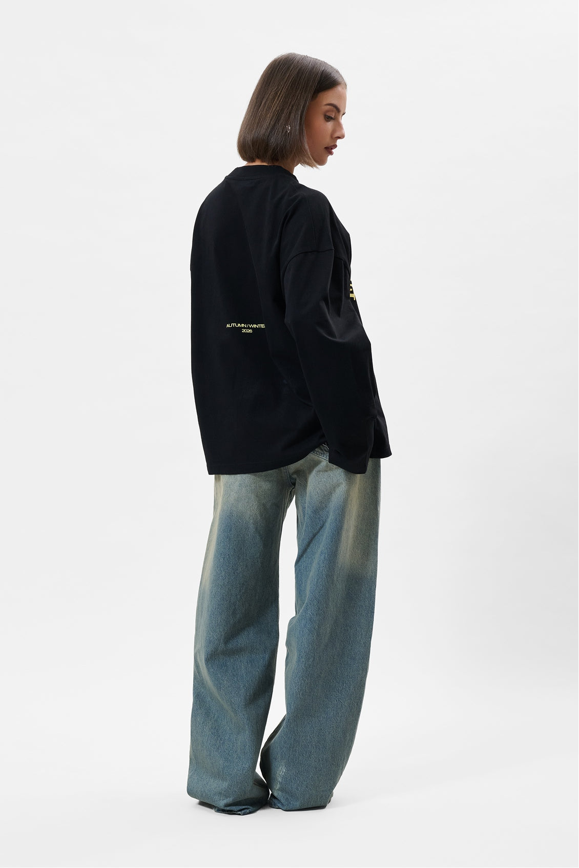 SIAN OVERSIZED LONGSLEEVE TEE | BLACK