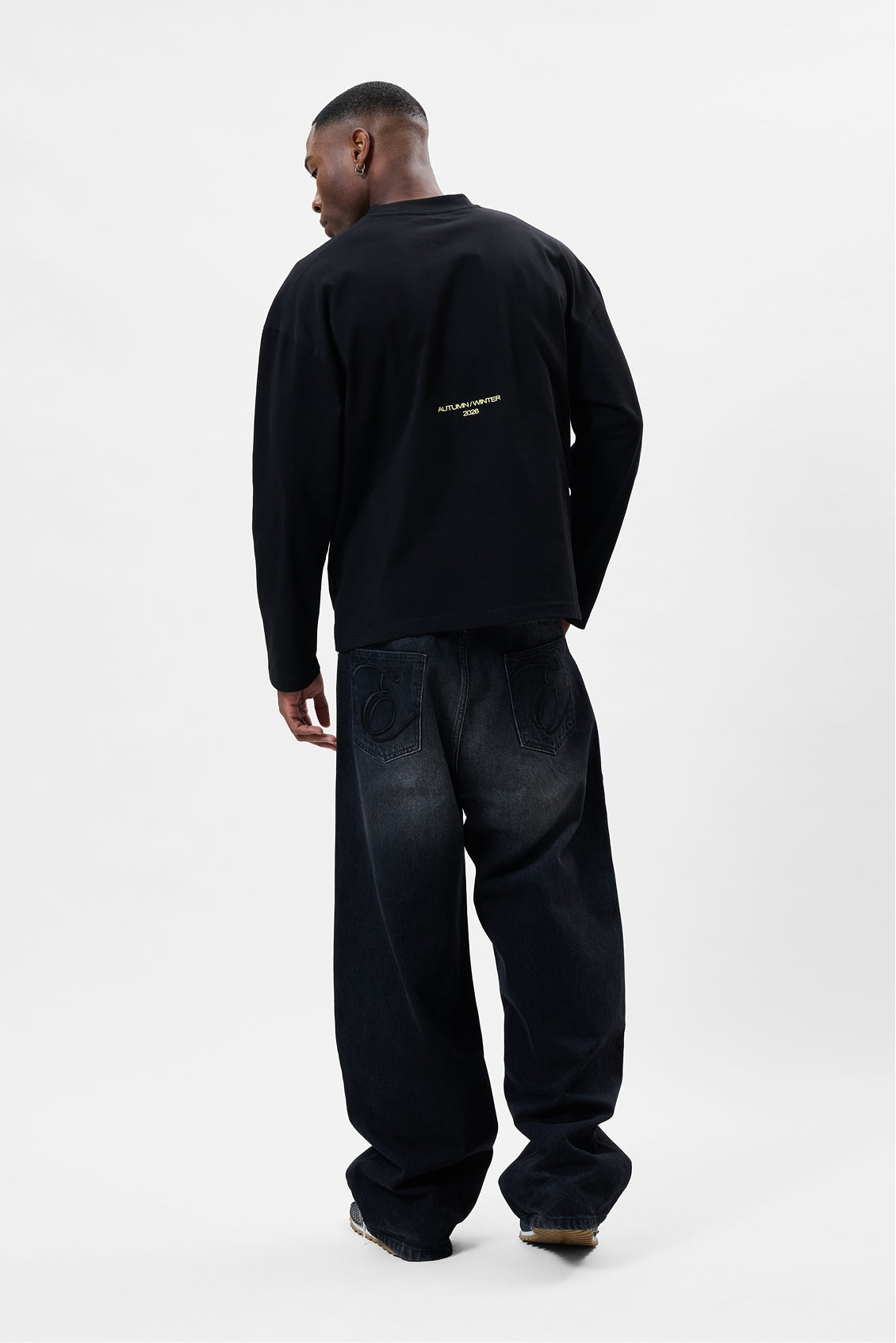 SIAN OVERSIZED LONGSLEEVE TEE | BLACK