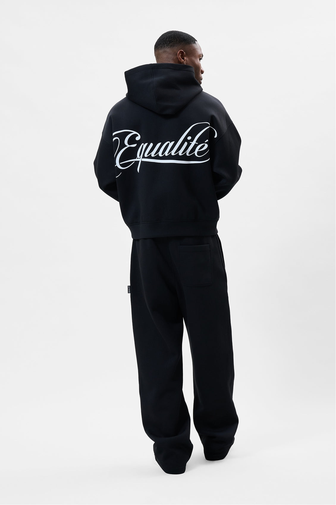 STUDIO SCUBA OVERSIZED FULL ZIP HOODIE | BLACK