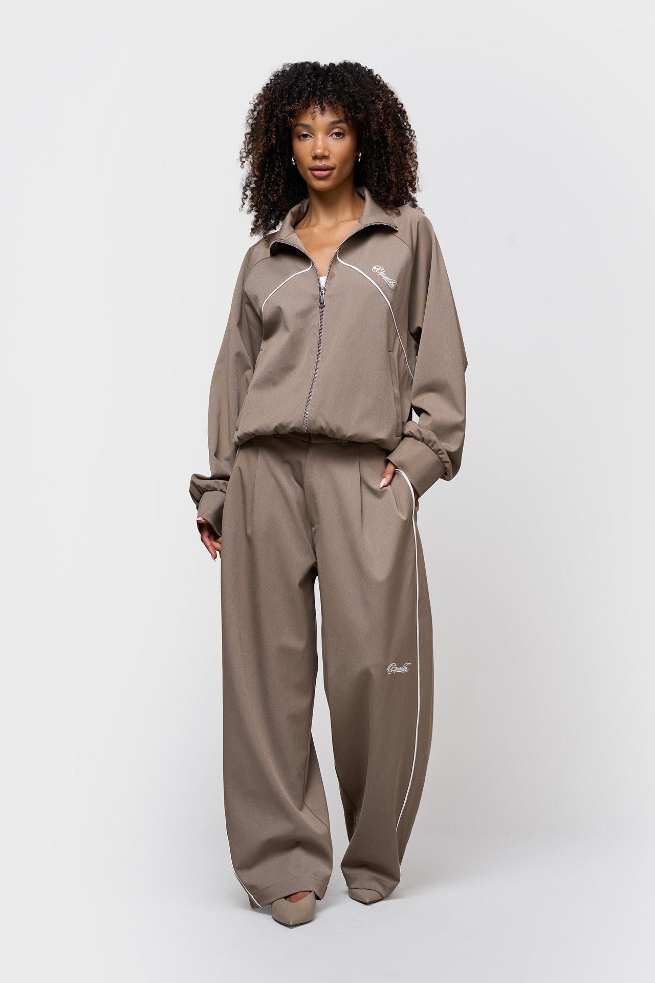 LUCIEN TRACK JACKET | TAUPE