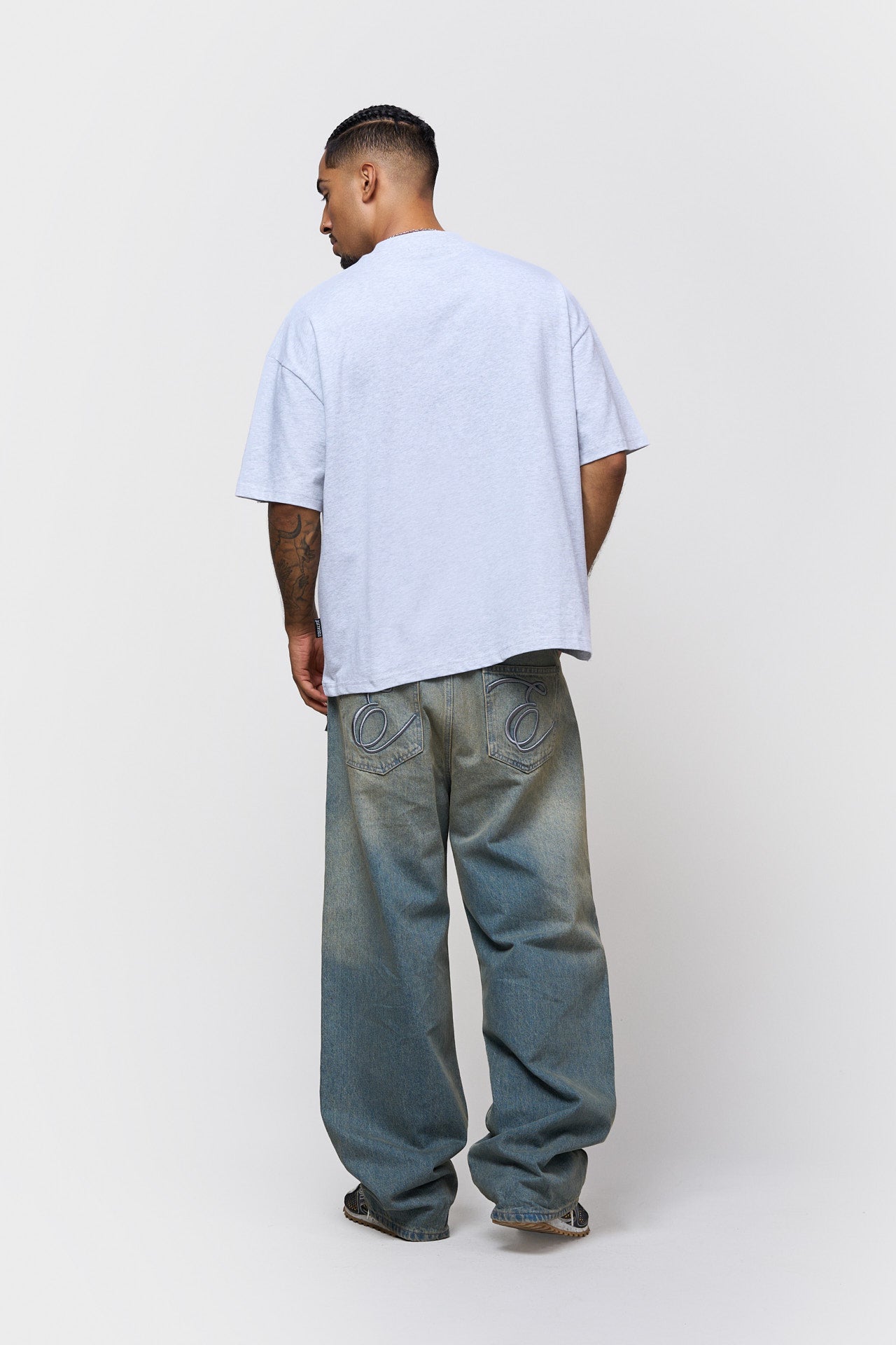 COLLECTIVE BOXY TEE | MELANGE GREY