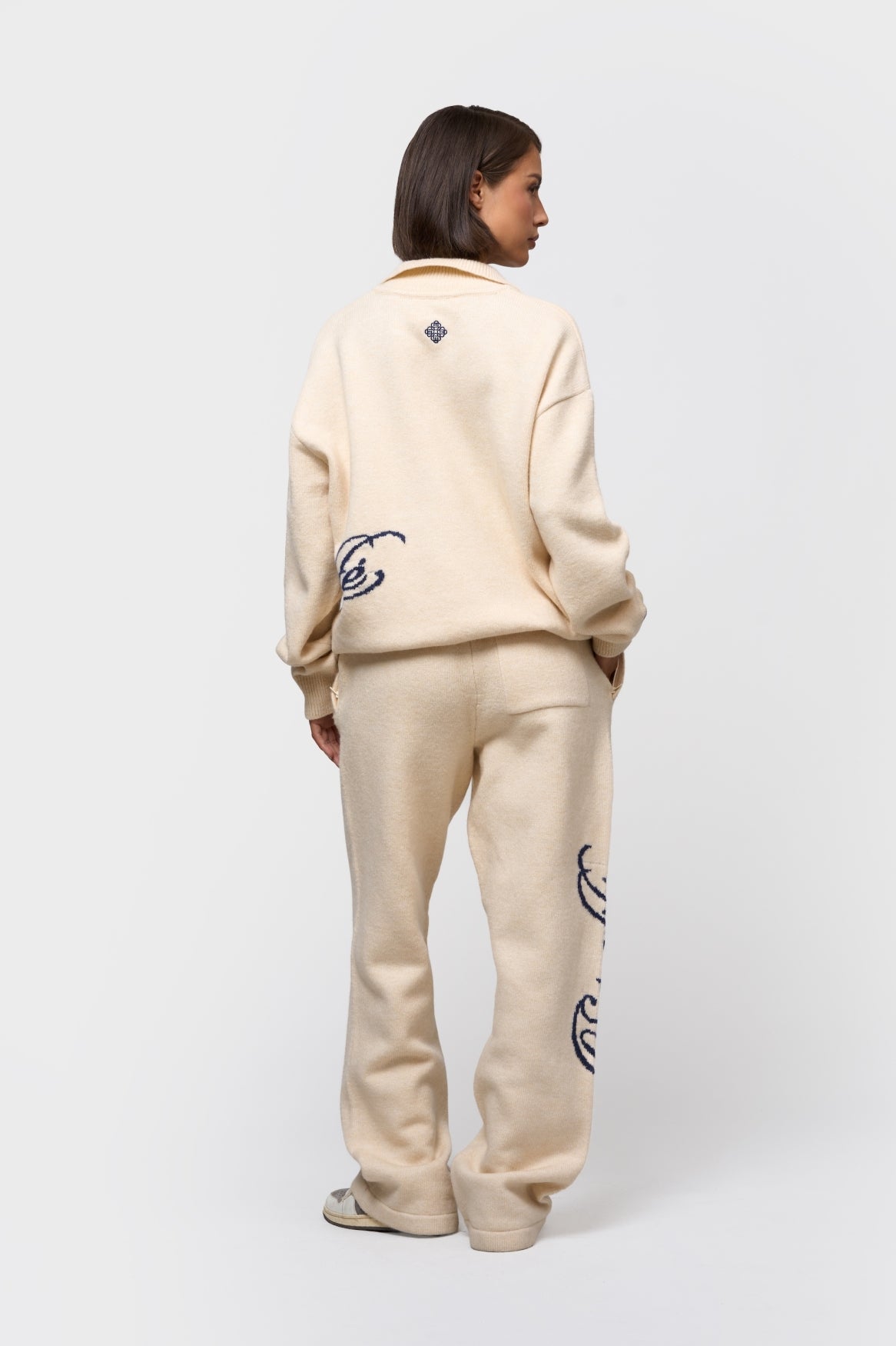 FLUFFY KNIT PANTS | OFF-WHITE