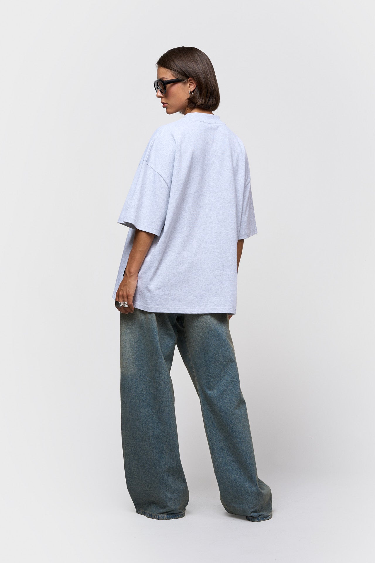 COLLECTIVE BOXY TEE | MELANGE GREY