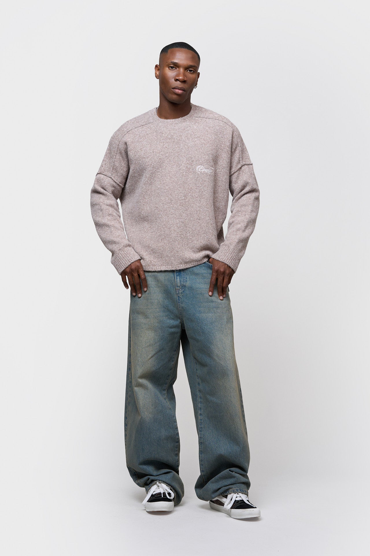 COLIN KNIT SWEATER | TAUPE