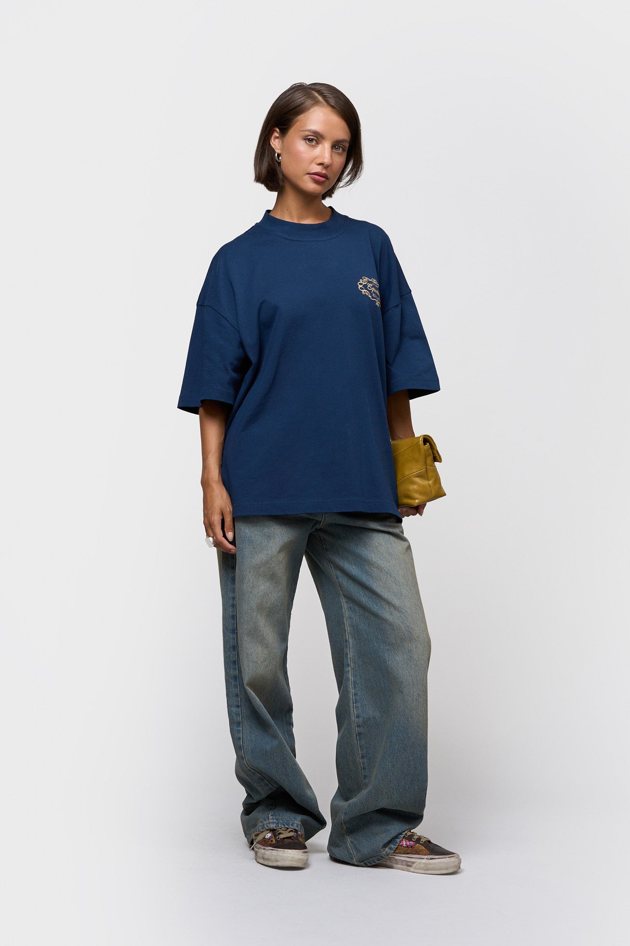 ROYAL BOXY TEE | NAVY